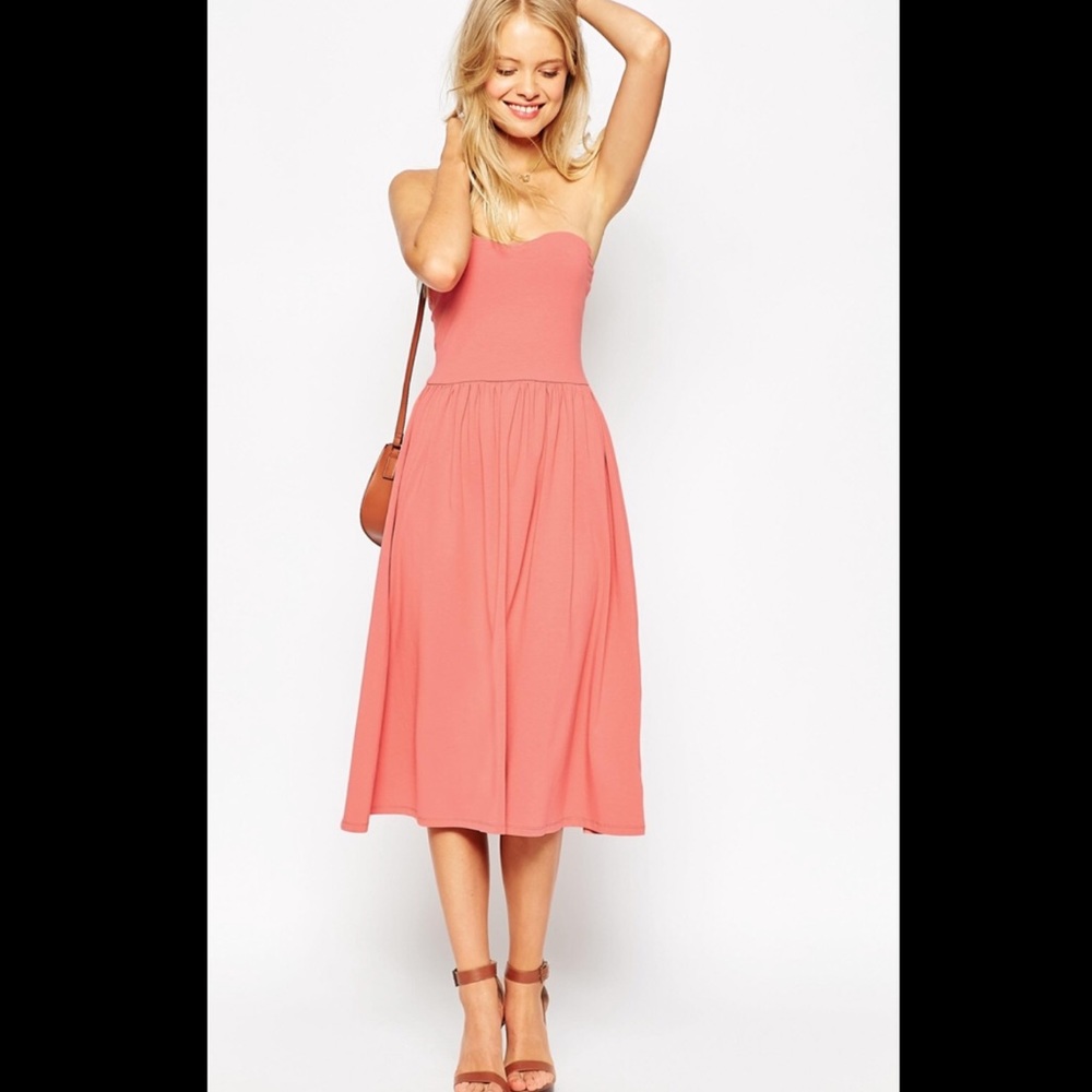 ASOS Green Bandeau Dress